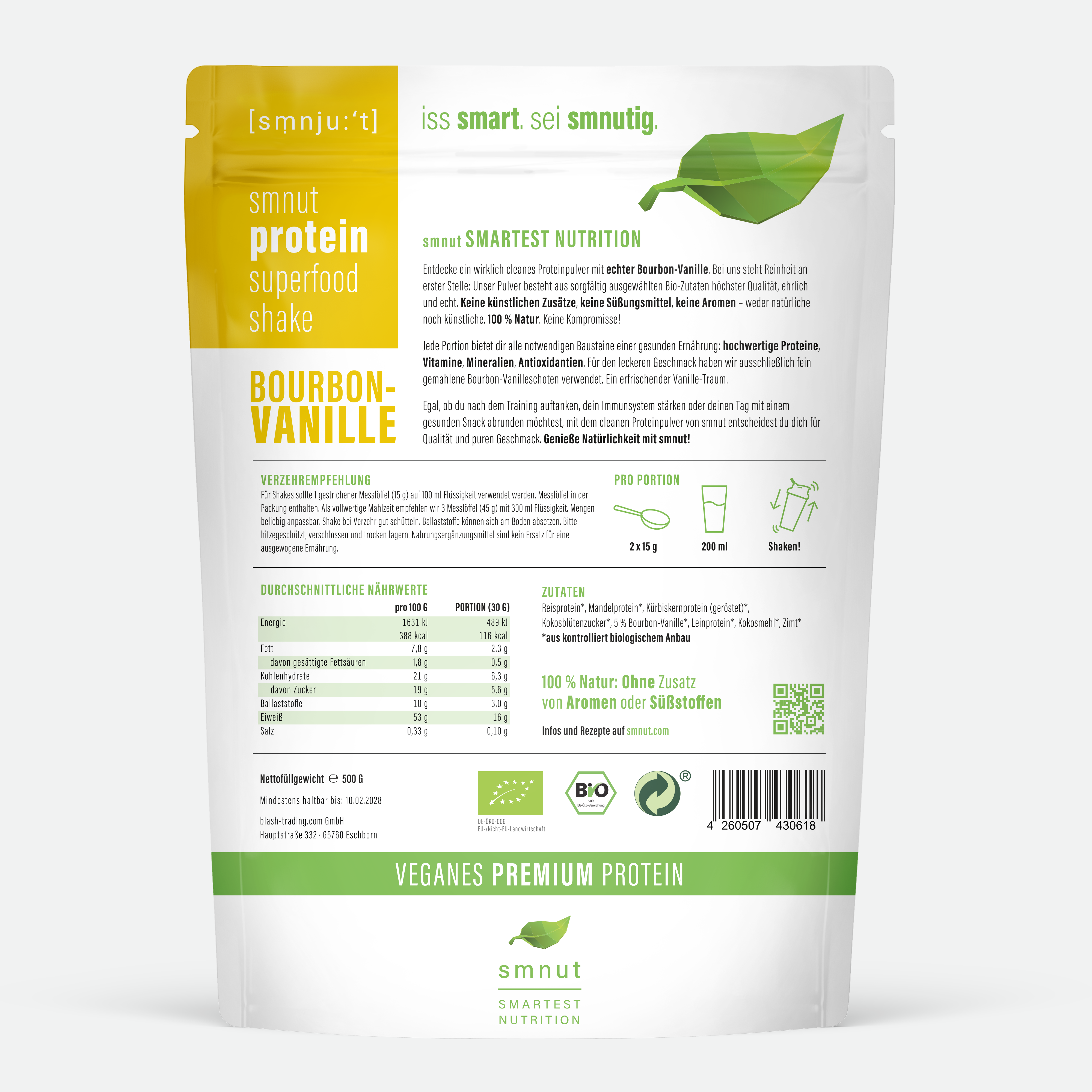 Bio Protein Superfood Shake - Bourbon-Vanille