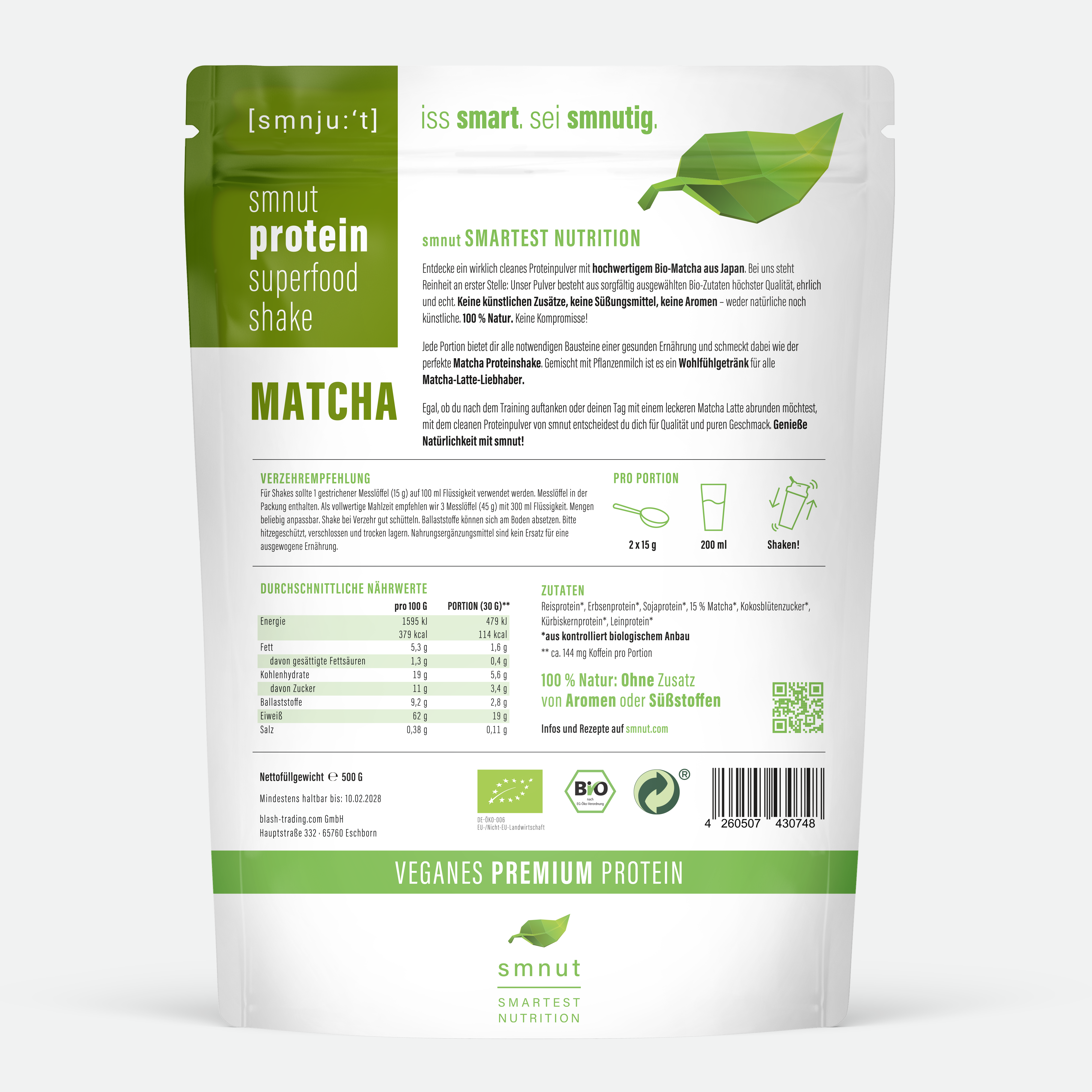 Bio Protein Superfood Shake - Matcha