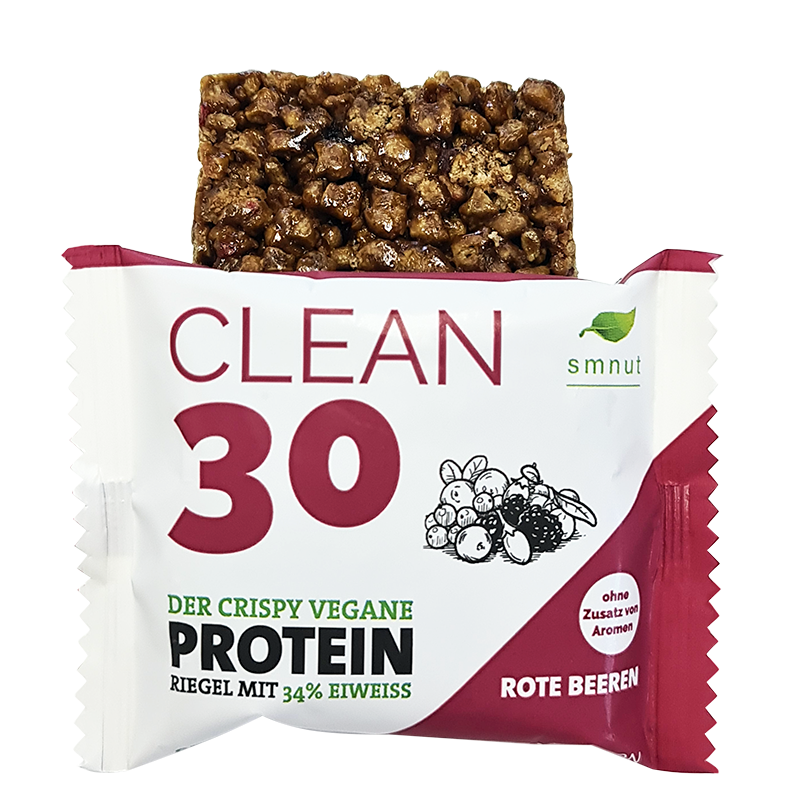 CLEAN30 Crispy Proteinriegel − Rote Beeren  (2,45 €/Stück im  12er Pack)