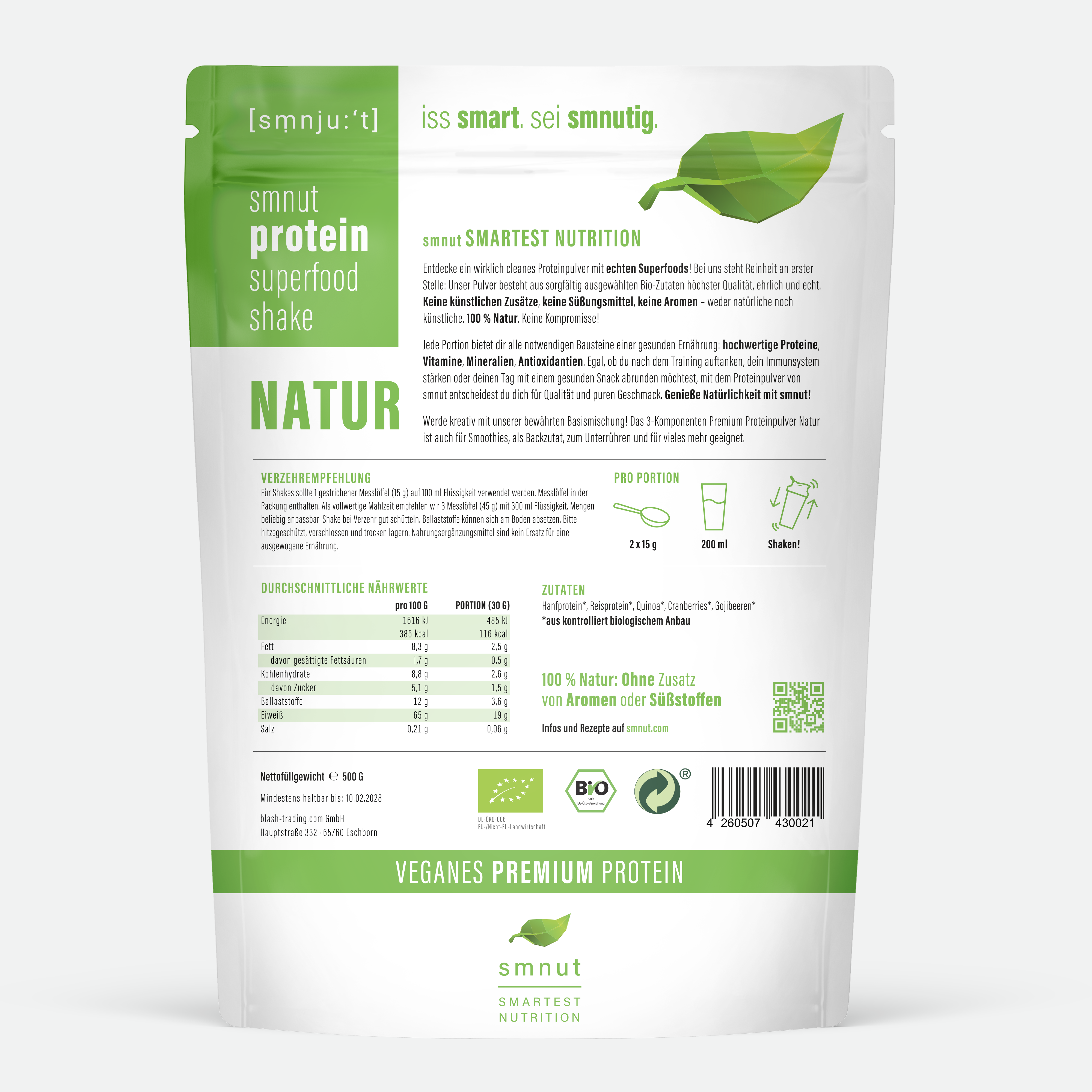 Bio Protein Superfood Shake – Natur