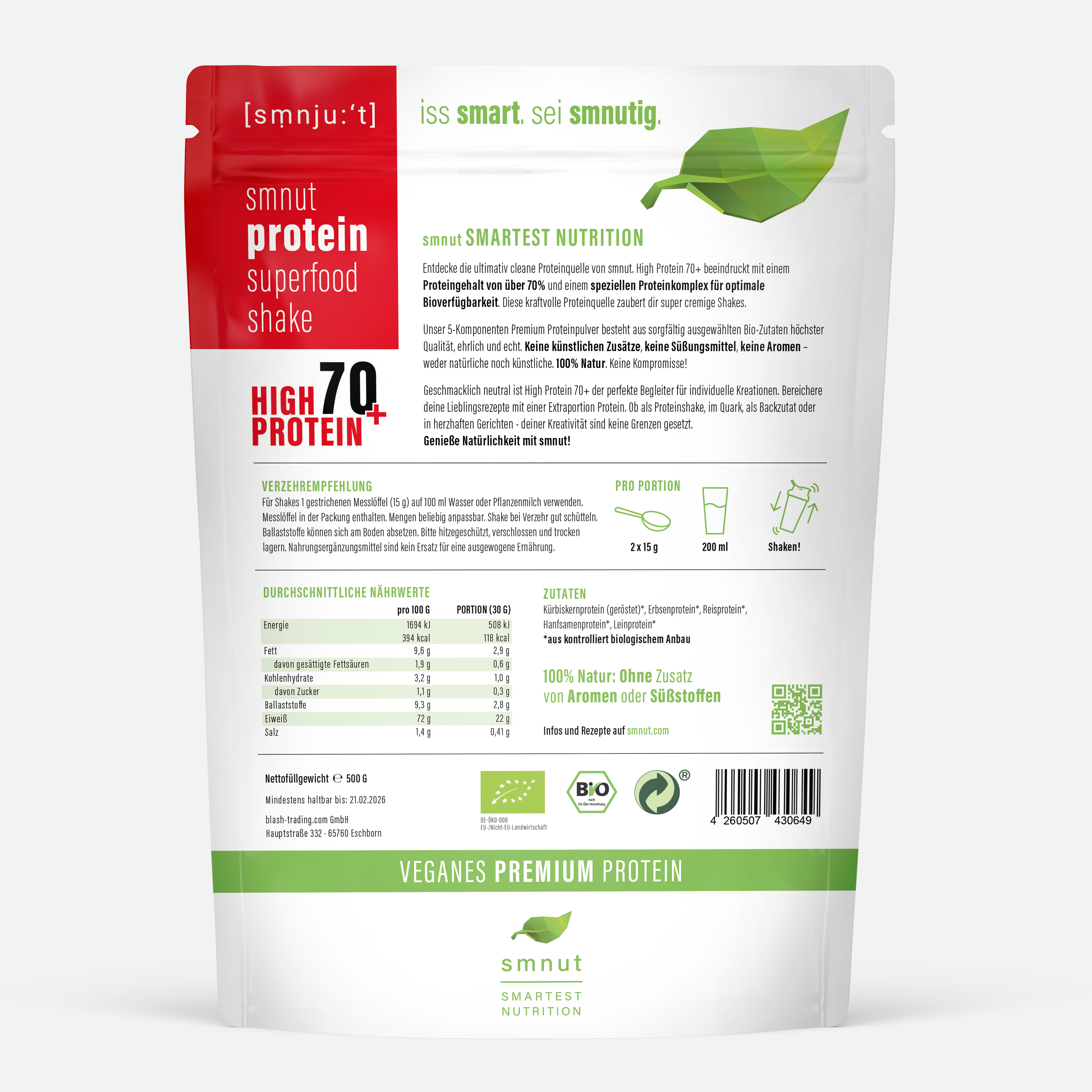 Bio Protein Superfood Shake - High Protein 70+