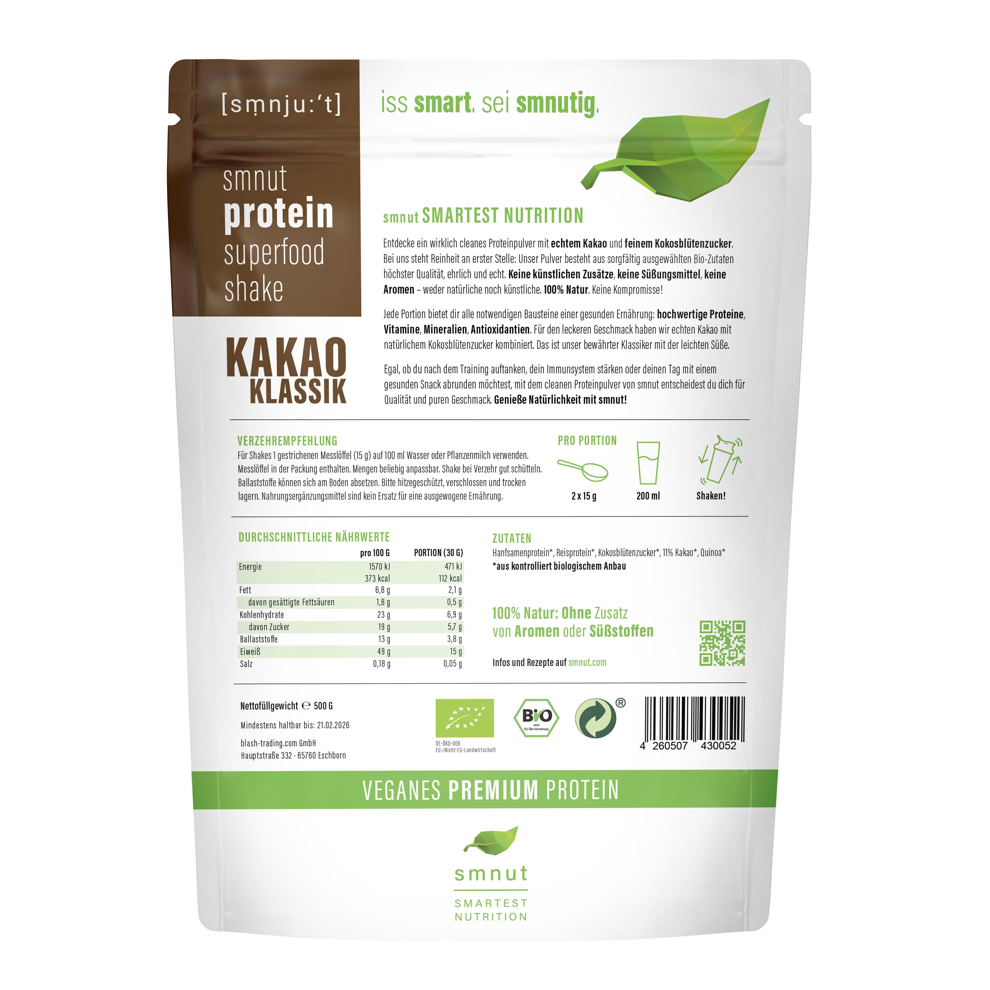 Bio Protein Superfood Shake – Kakao Klassik