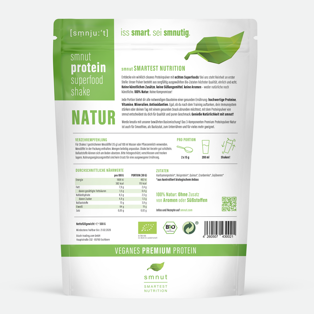 Bio Protein Superfood Shake – Natur