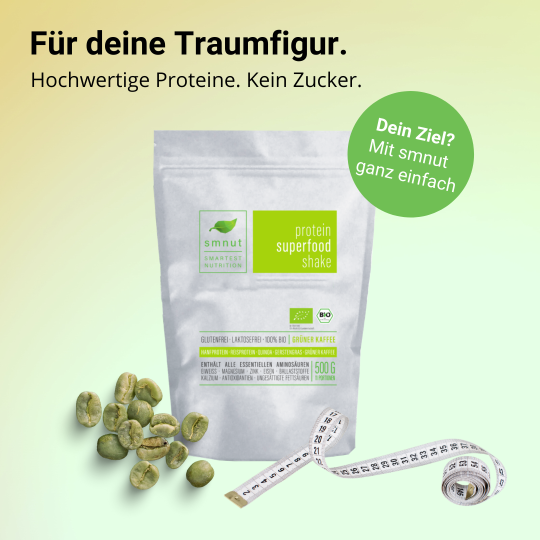 Bio Protein Superfood Shake – Grüner Kaffee