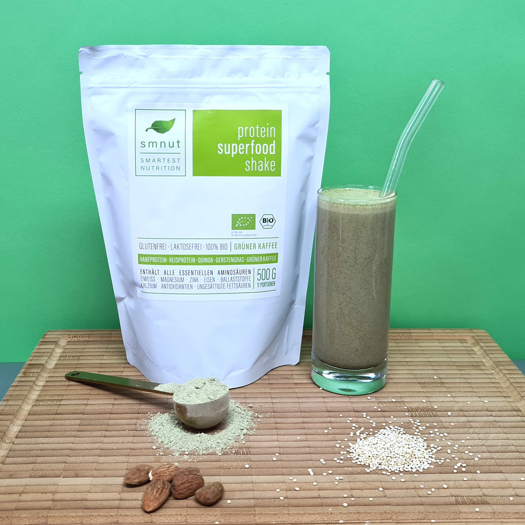 Bio Protein Superfood Shake – Grüner Kaffee