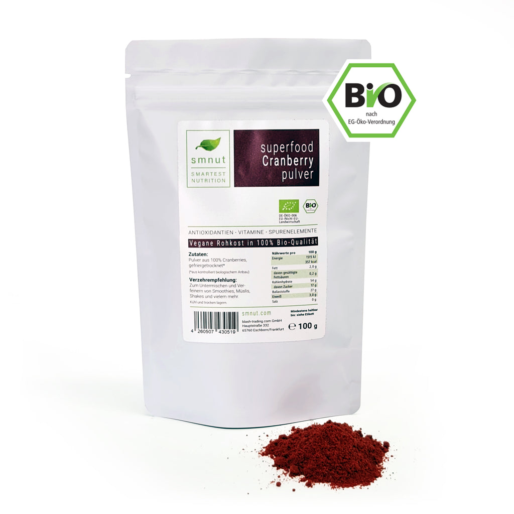 Bio Superfood Cranberry Pulver