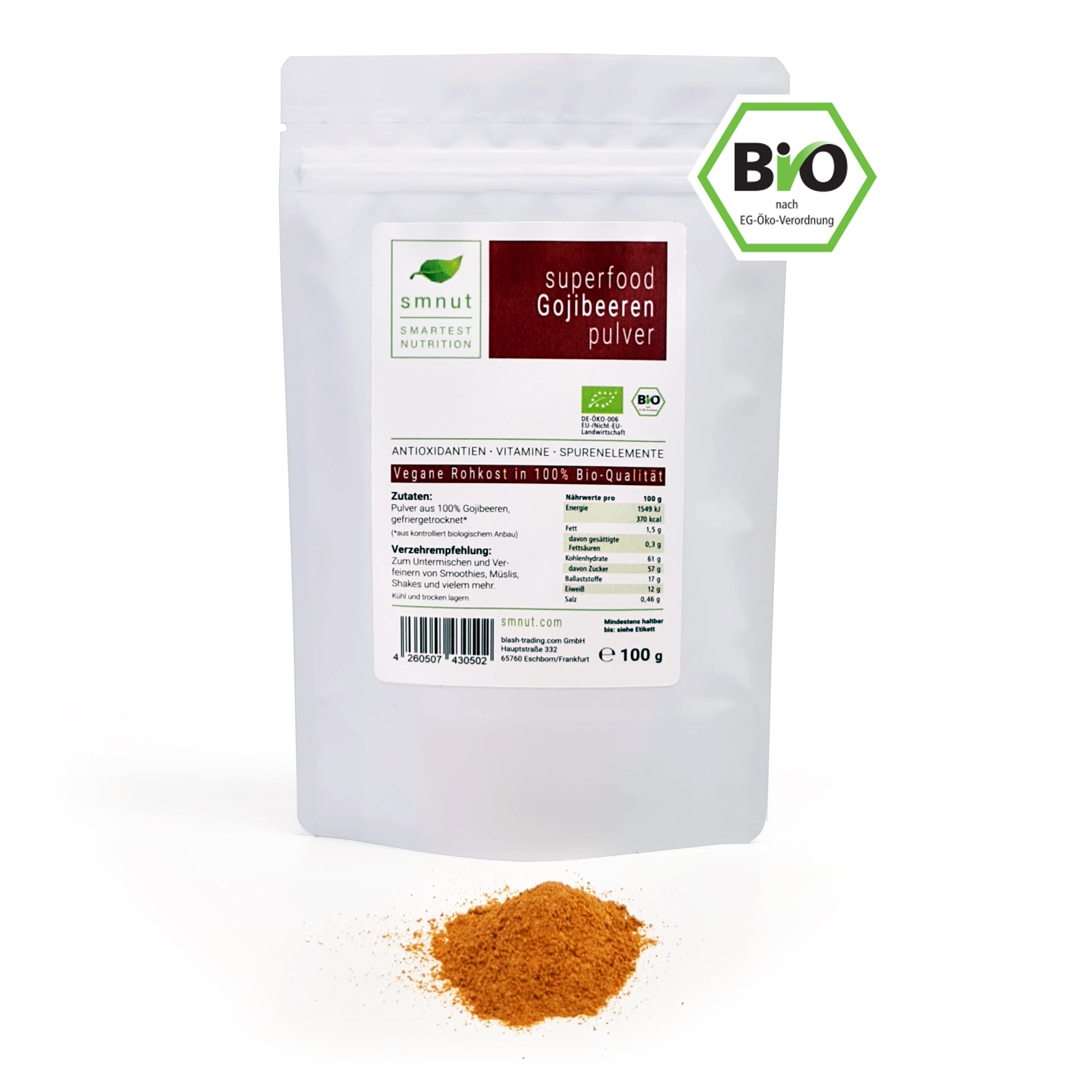 Bio Superfood Gojibeeren Pulver